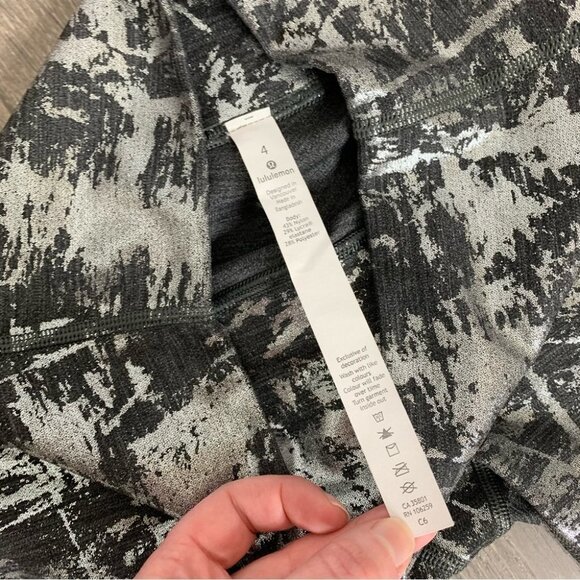 Lululemon Wunder Under Hi Rise Tight *Brindle Foil 28" Crinkle Heather Brindle - Picture 12 of 14